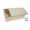 Tout Pour le Jeu Coffret bois naturel 12x6.6x3.3 cm pour cartes tarot, billes, mini jeux. couvercle glissière
