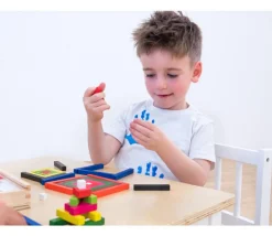 Tout Pour le Jeu Coffret cuisenaire 300 cubes et bâtonnets bois calcul et jeux