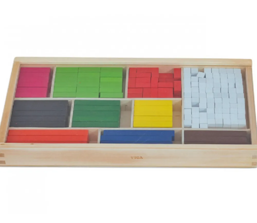 Tout Pour le Jeu Coffret cuisenaire 300 cubes et bâtonnets bois calcul et jeux