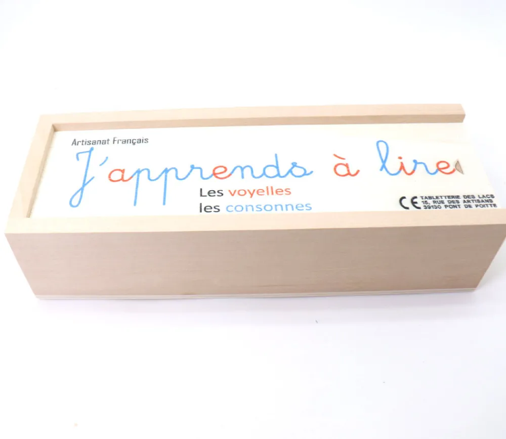 Tout Pour le Jeu Coffret découverte des lettres en bois "J'apprends à lire" - fabrication française