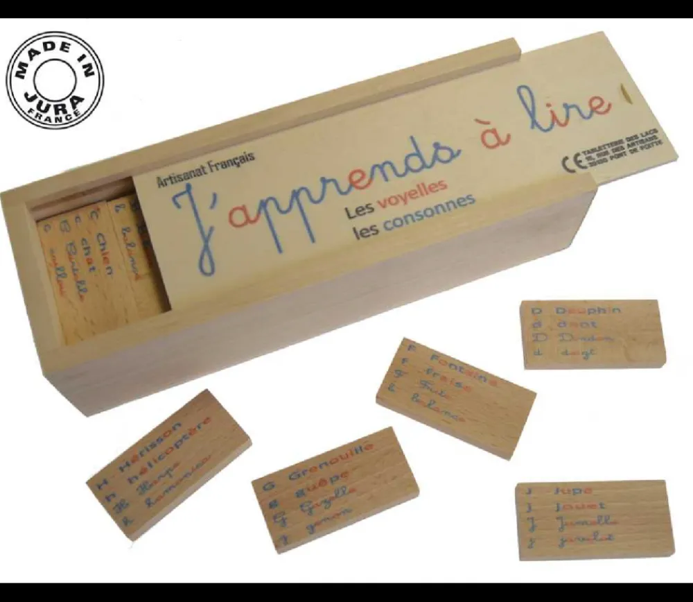 Tout Pour le Jeu Coffret découverte des lettres en bois "J'apprends à lire" - fabrication française