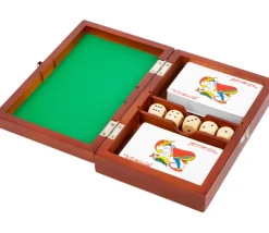 Tout Pour le Jeu Coffret dés et cartes à jouer (mini piste intégrée)