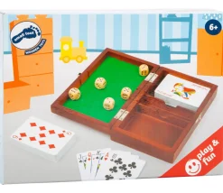 Tout Pour le Jeu Coffret dés et cartes à jouer (mini piste intégrée)