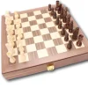 Tout Pour le Jeu Coffret Echecs-dames-backgammon en bois 29 cm marqueté