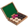 Tout Pour le Jeu Coffret palissandre avec 24 pions Carrom Carambole - palets bois