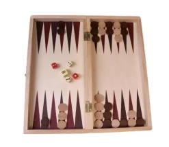 Tout Pour le Jeu Coffret pliant échec / backgammon bois 29 cm