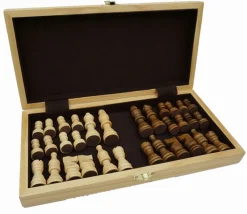 Tout Pour le Jeu Coffret pliant échec bois marqueté 28 cm