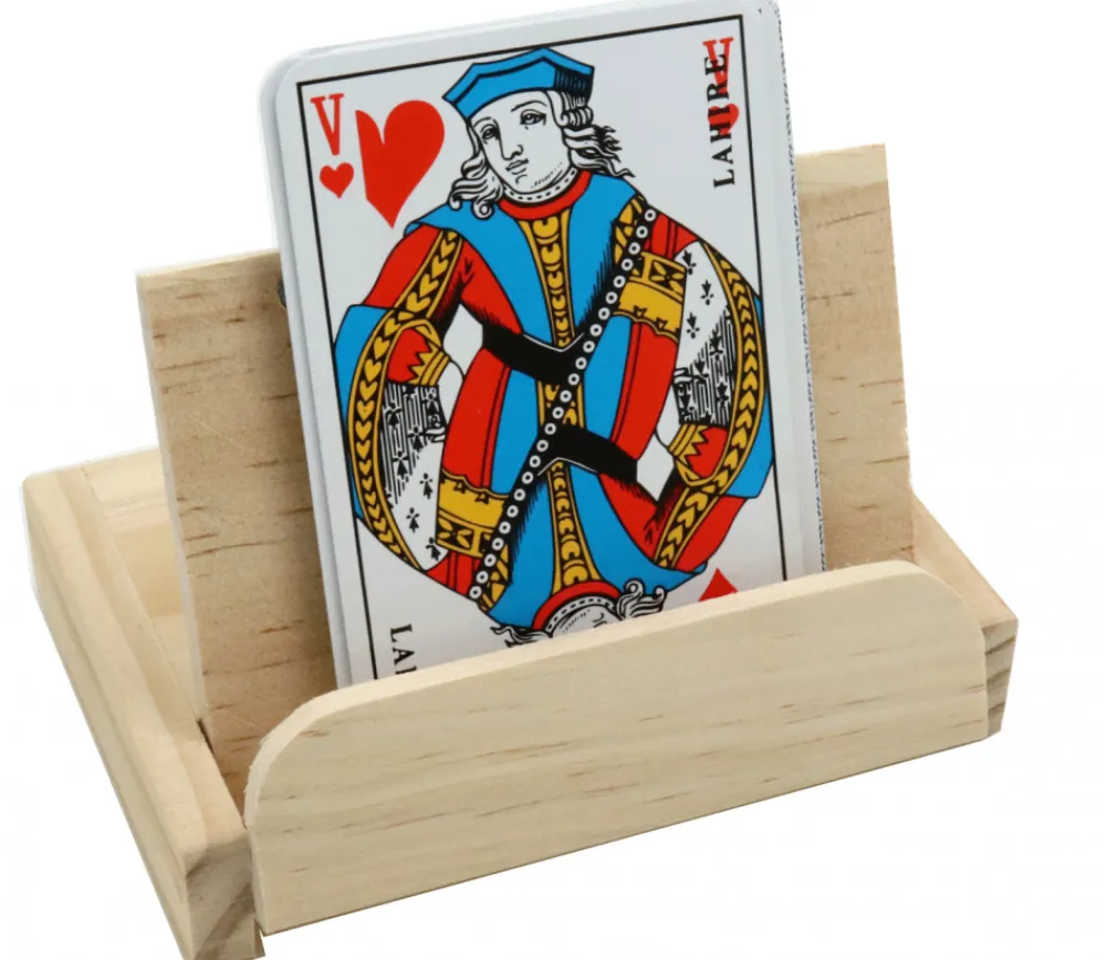 Tout Pour le Jeu Coffret porte cartes en bois 10.5 x 7 x 2 cm