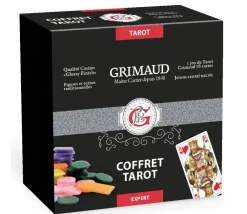 Tout Pour le Jeu Coffret Tarot luxe avec jeu de cartes et jetons façon cuir - Grimaud expert