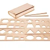 Tout Pour le Jeu Coffret traçage formes géométriques - 8 pochoirs bois