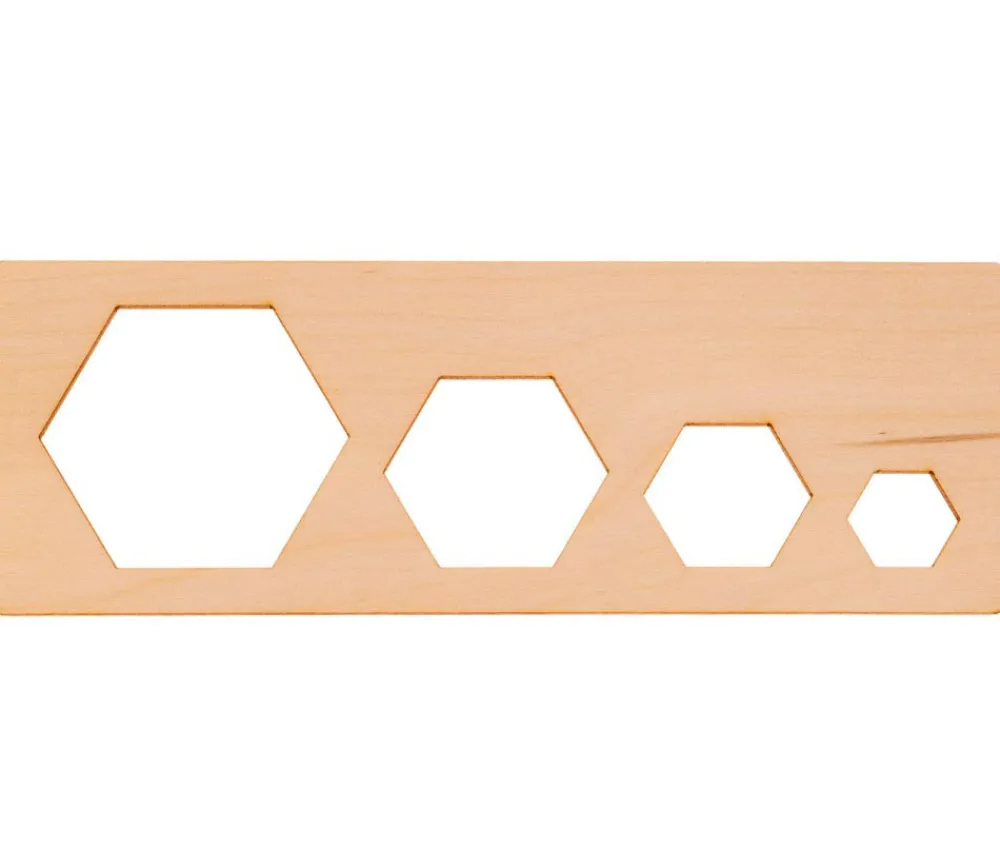 Tout Pour le Jeu Coffret traçage formes géométriques - 8 pochoirs bois