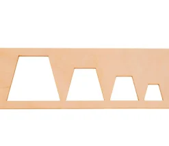 Tout Pour le Jeu Coffret traçage formes géométriques - 8 pochoirs bois