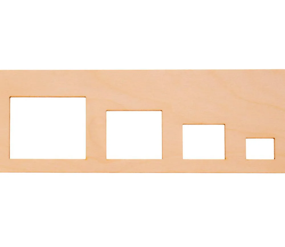 Tout Pour le Jeu Coffret traçage formes géométriques - 8 pochoirs bois