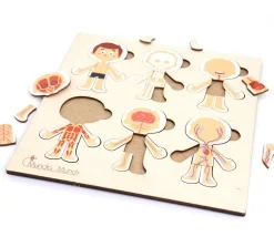 Tout Pour le Jeu Corps humain découverte : 6 mini puzzles bois