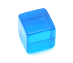 Tout Pour le Jeu Cube 12 mm bleu plastique translucide coloré