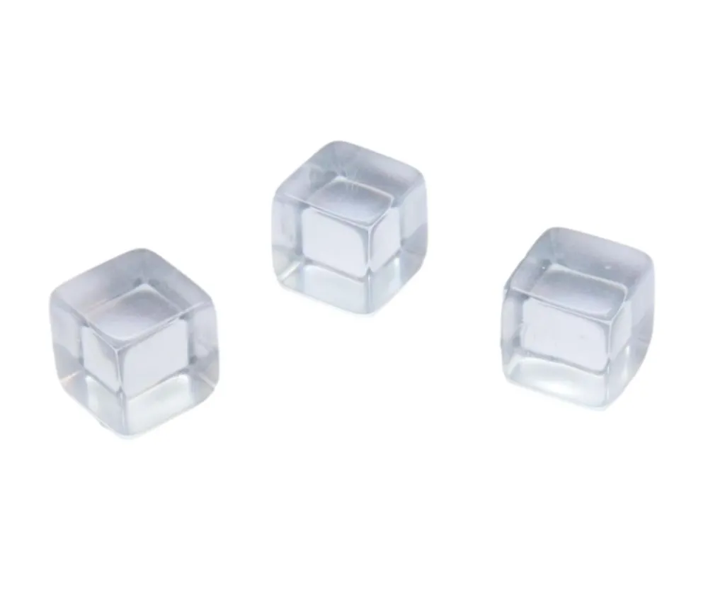 Tout Pour le Jeu Cube 12 mm en plastique translucide transparent