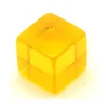 Tout Pour le Jeu Cube 12 mm jaune plastique translucide coloré
