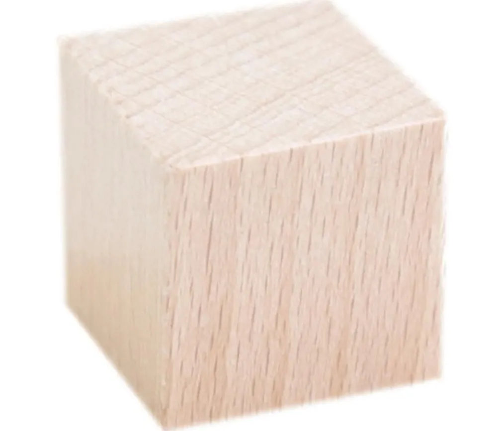 Tout Pour le Jeu Cube bois naturel 2.5 cm. 25 x 25 x 25 mm à l'unité