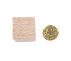Tout Pour le Jeu Cube bois naturel 2.5 cm. 25 x 25 x 25 mm à l'unité