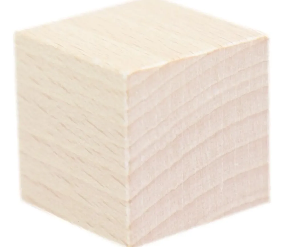 Tout Pour le Jeu Cube en bois 3 cm naturel 30 x 30 x 30 mm à l'unité
