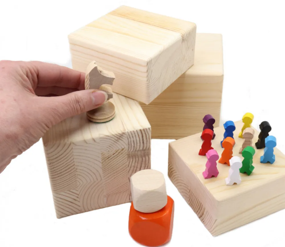 Tout Pour le Jeu Cube en bois de 10 cm