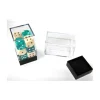 Tout Pour le Jeu Cube M rangement figurine - Mini boite transparente base noire 7.2 cm