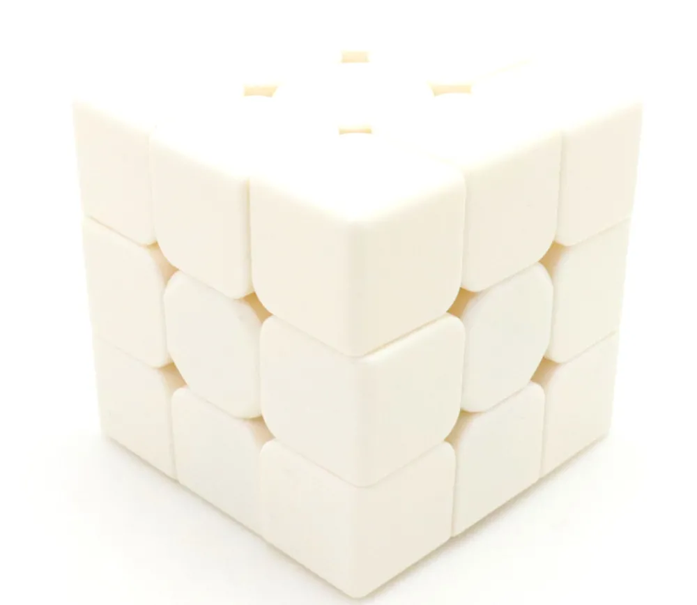 Tout Pour le Jeu Cube magique blanc 5.5 cm à personnaliser jeu de patience 6 faces 3x3x3