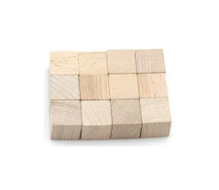 Tout Pour le Jeu Cube naturel en bois 2 cm. 20 x 20 x 20 mm à l'unité
