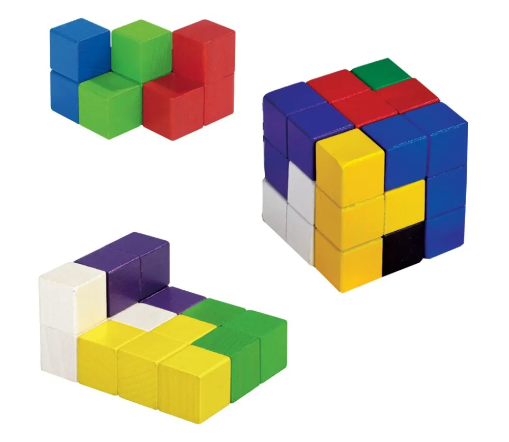Tout Pour le Jeu Cube SOMA 7 cm composé de cubes 2.3 x 2.3 cm en bois