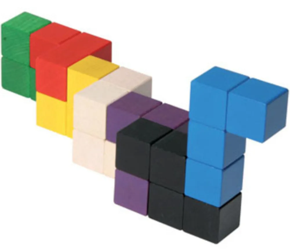 Tout Pour le Jeu Cube SOMA 7 cm composé de cubes 2.3 x 2.3 cm en bois
