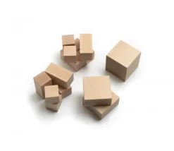 Tout Pour le Jeu Cubes décomposition : 15 blocs + 4 puzzles bois naturel