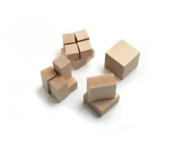 Tout Pour le Jeu Cubes décomposition : 15 blocs + 4 puzzles bois naturel