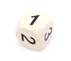 Tout Pour le Jeu Dé 1 2 2 3 3 4 en bois de 16 mm en chiffres