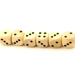 Tout Pour le Jeu Dé 1 2 2 3 3 4 en bois 16 mm avec les points