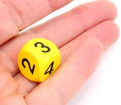 Tout Pour le Jeu Dé 2 2 3 3 4 4 en bois de 16 mm jaune