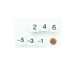 Tout Pour le Jeu Dé -1 -3 -5 2 4 6 pair positif et impair négatif en 22 mm