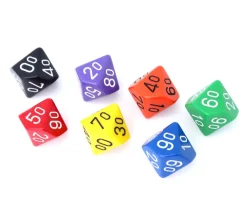 Tout Pour le Jeu Dé à 10 faces DIZAINE 00 à 90 opaque jeux de rôle d10
