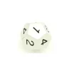 Tout Pour le Jeu D4 - Dé 12 faces en métal argenté 1 à 4 chiffres noirs 20 mm