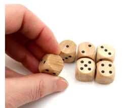 Tout Pour le Jeu Dé 12345 et 6e face neutre en bois 16 mm