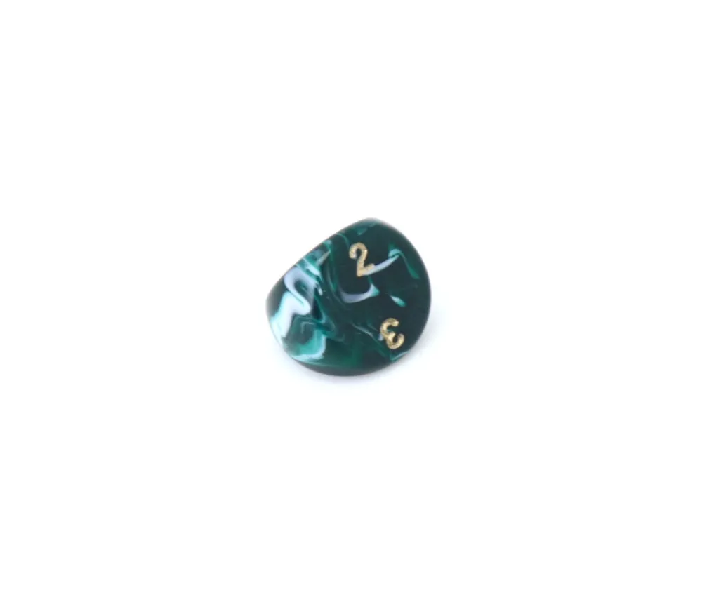 Tout Pour le Jeu Dé 3 faces 1 à 3 marbré à l'unité (couleur mise au hasard)