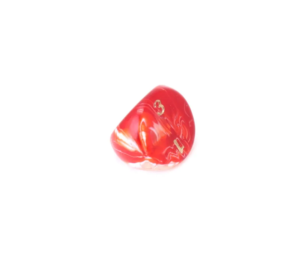 Tout Pour le Jeu Dé 3 faces 1 à 3 marbré à l'unité (couleur mise au hasard)
