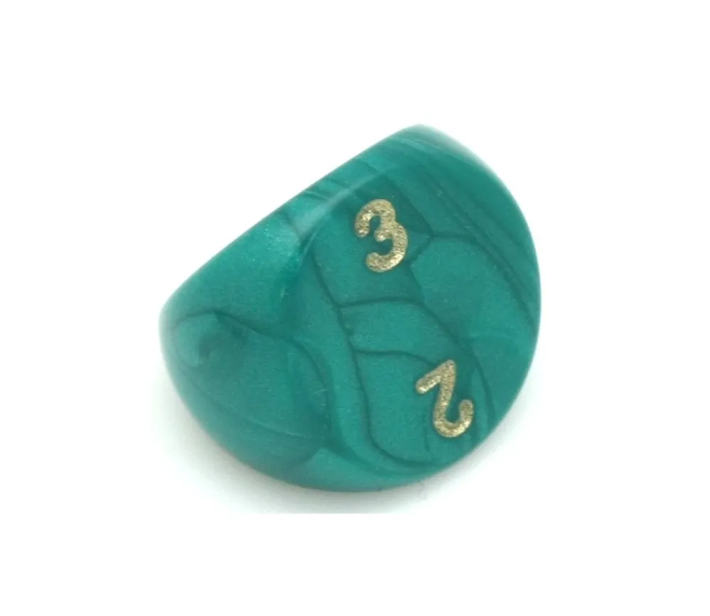 Tout Pour le Jeu Dé 3 faces 1 à 3 nacré à l'unité (couleur mise au hasard)