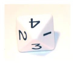 Tout Pour le Jeu Dé 8 faces : 1234 et 1234