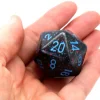 Tout Pour le Jeu Dé 20 faces 34 mm Speckled ciel étoilé bleu foncé