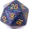 Tout Pour le Jeu Dé 20 faces 34 mm Speckled granit bleu violet