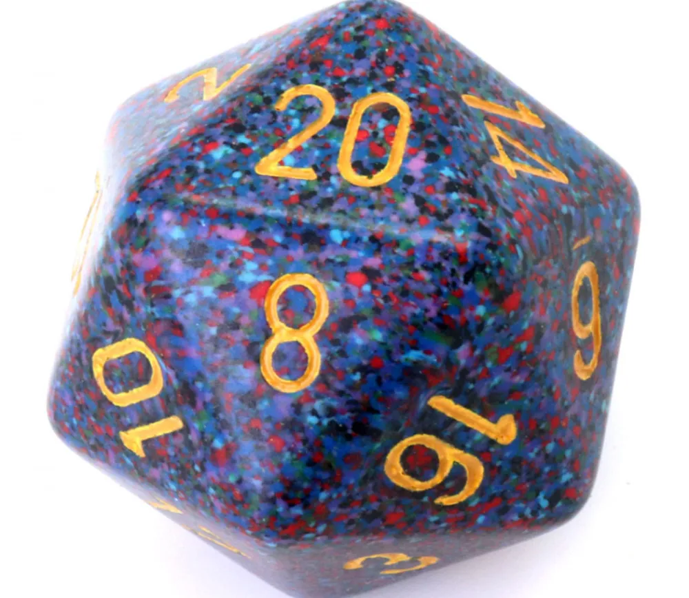 Tout Pour le Jeu Dé 20 faces 34 mm Speckled granit bleu violet