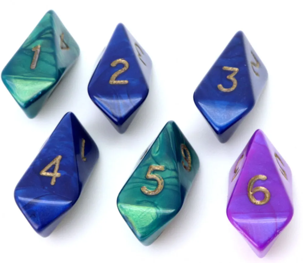Tout Pour le Jeu Dé 6 faces baril nacré - barrel dice à l'unité (couleur mise au hasard)