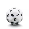 Tout Pour le Jeu Dé 30 faces blanc chiffres noirs D30 de jeu