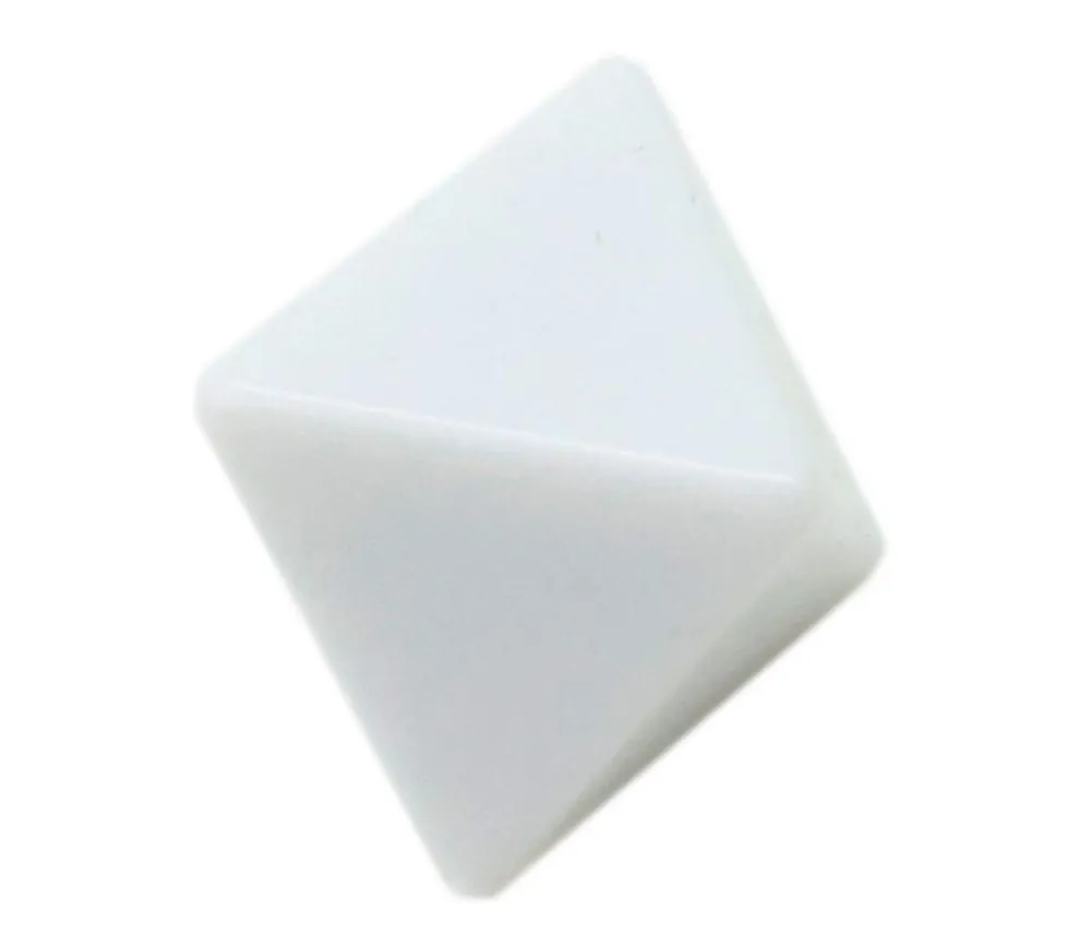 Tout Pour le Jeu Dé 8 faces blanc neutre à personnaliser standard 2.5 cm