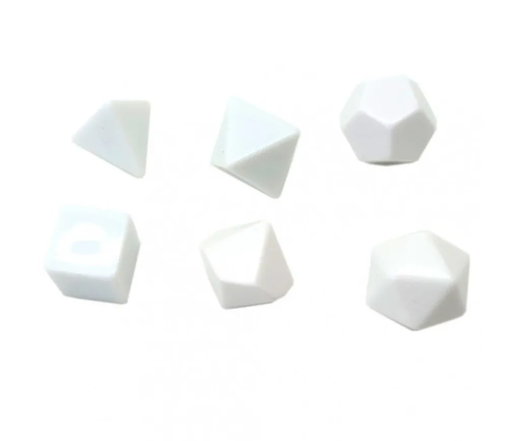 Tout Pour le Jeu Dé 8 faces blanc neutre à personnaliser standard 2.5 cm